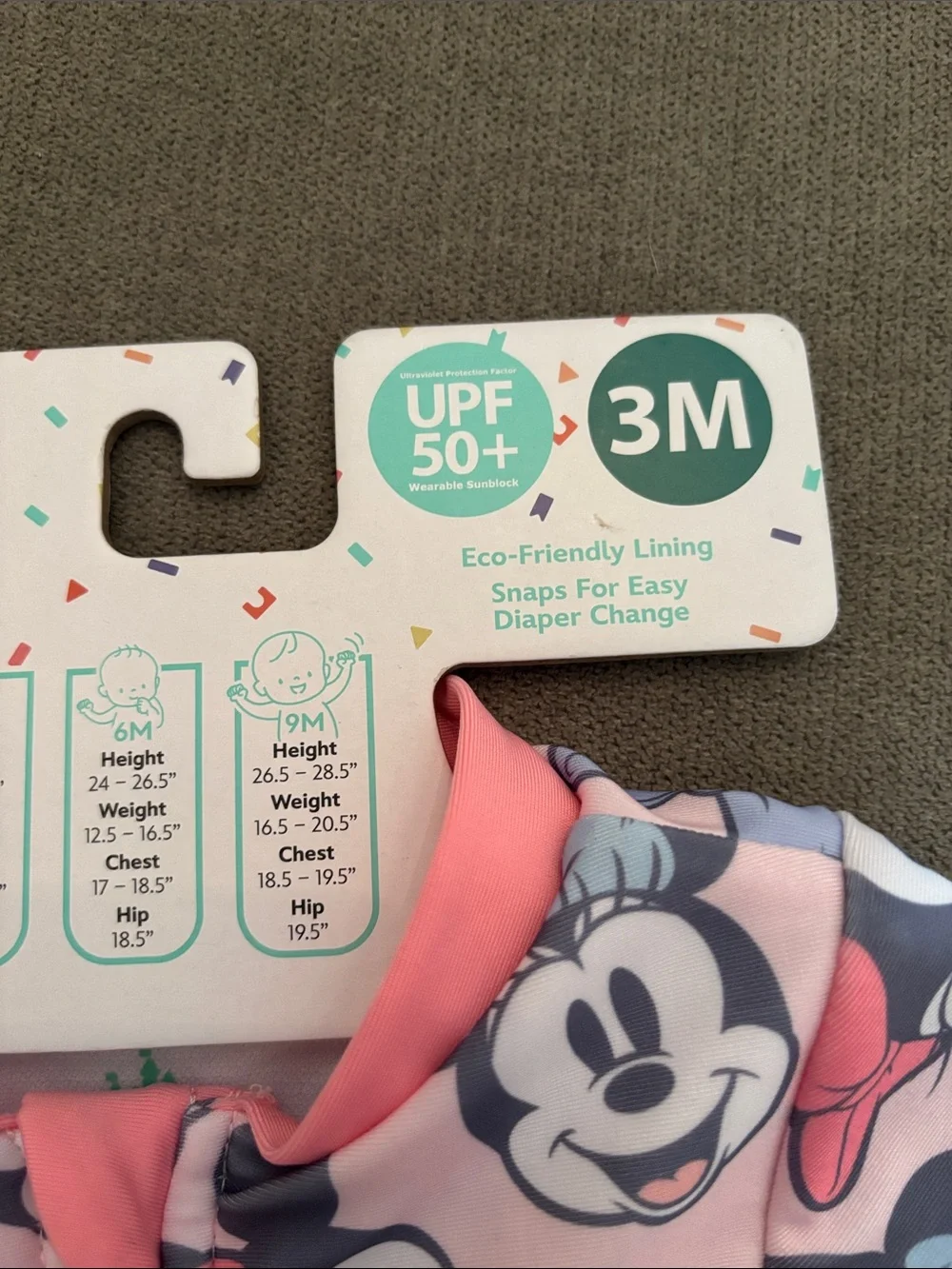 Disney Pink Minnie & Daisy Long-Sleeve One-Piece Swimsuit